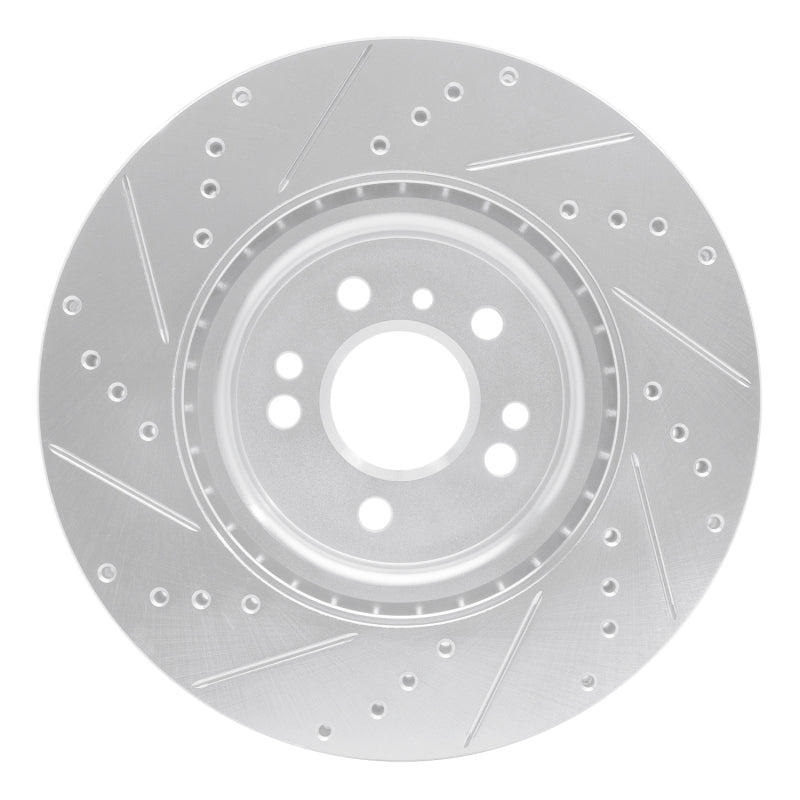R1 Concepts R1 12-18 Mercedes-Benz ML250 Front Right Drilled & Slotted Silver Brake Rotor