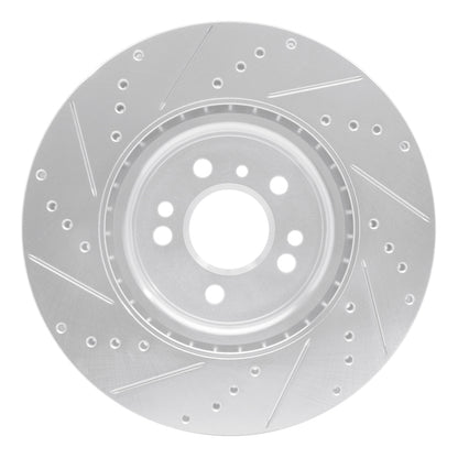 R1 Concepts R1 12-18 Mercedes-Benz ML250 Front Right Drilled & Slotted Silver Brake Rotor