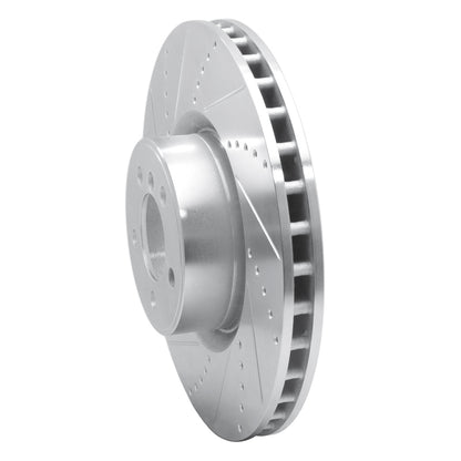 R1 Concepts R1 10-12 Land Rover Range Rover Front Left Drilled & Slotted Silver Brake Rotor