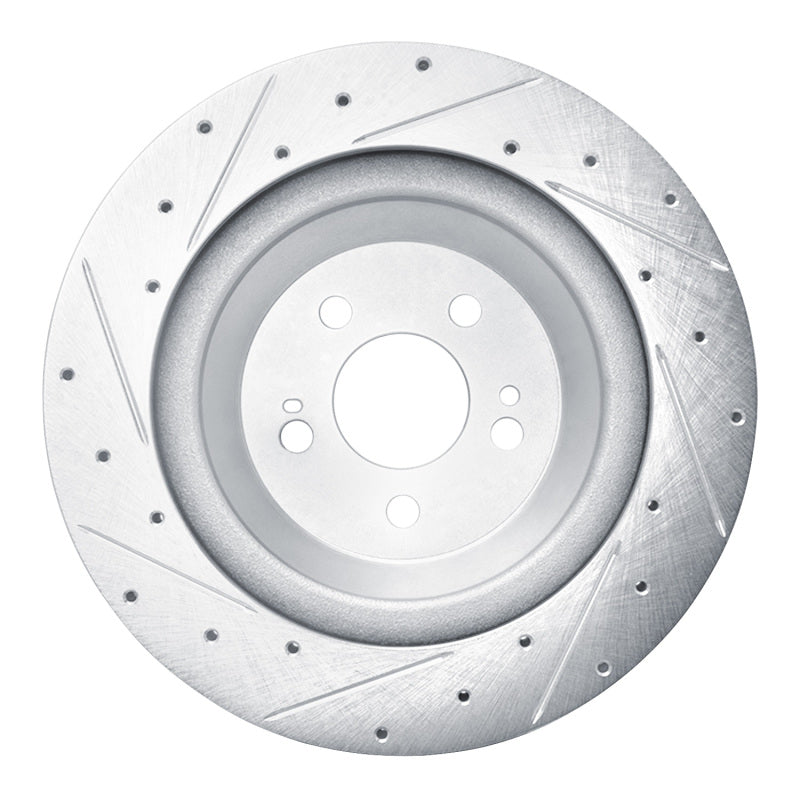 R1 Concepts R1 14-21 Mercedes-Benz S400 (Canada & Mexico) Rear Right Drilled & Slotted Silver Brake Rotor