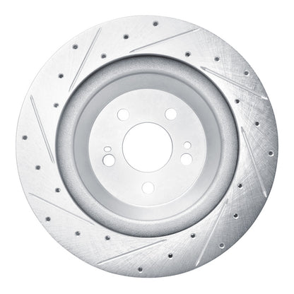 R1 Concepts R1 14-21 Mercedes-Benz S400 (Canada & Mexico) Rear Right Drilled & Slotted Silver Brake Rotor