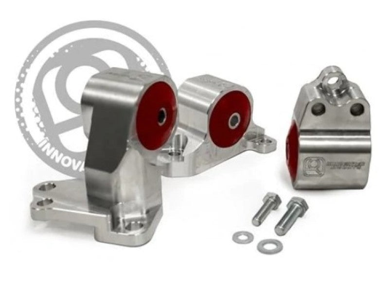Innovative Mounts Innovative 94-01 Acura Integra B/D-Series Black Steel Billet Mount Kit 60A Bushings