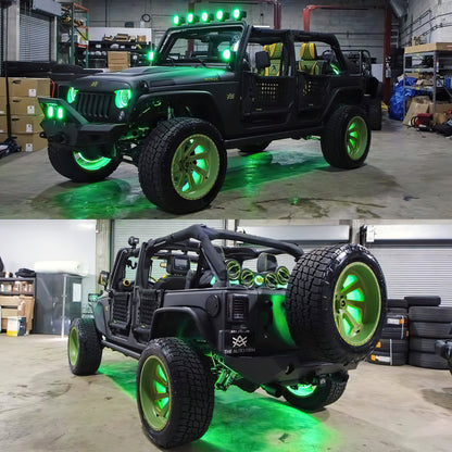 ORACLE Lighting Oracle 7in High Powered LED Headlights - Black Bezel - Green
