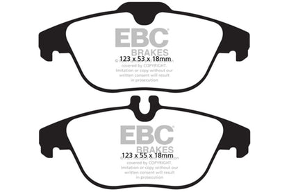 EBC 13-16 Mercedes-Benz GLK250 2.1 Twin TD Greenstuff Rear Brake Pads
