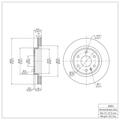 DFC 07-17 Buick Enclave Front GeoSPEC Coated Rotor