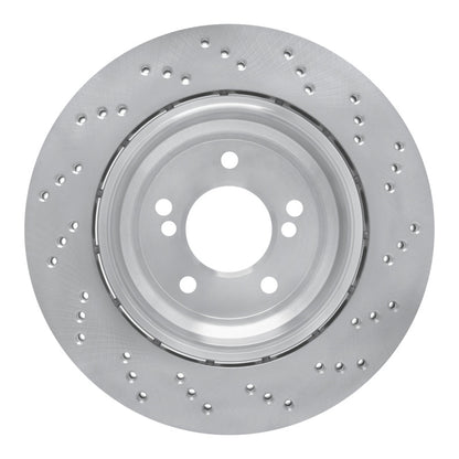 DFC 06-08 BMW Z4 Left Rear Drilled Hi-Carbon Alloy Geomet Coated Rotor