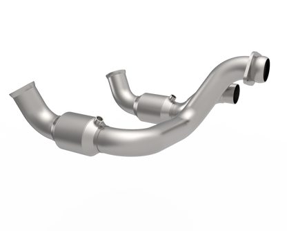 Kooks Headers Kooks 20-22 Ford F250 7.3L V8 / Ford F350 7.3L V8 3in SS High Output Green Catted Connecting Pipes