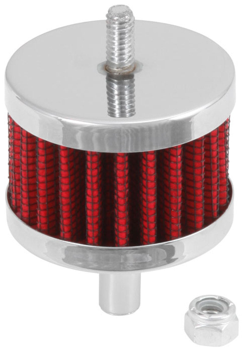 K&N Engineering K&N Steel Base Crankcase Vent Filter 3/8in OD Tube  2in OD 1-1/2in Height