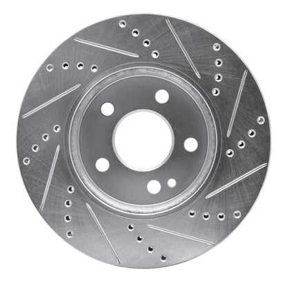 R1 Concepts R1 06-11 Mercedes-Benz B200 Front Left Drilled & Slotted Silver Brake Rotor