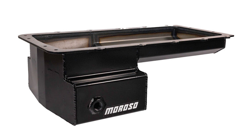 Moroso Ford 5.0 Coyote (w/Front Sump) Road Race Baffled Wet Sump 7qt 6.25in Steel Oil Pan