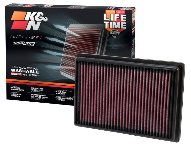 K&N Engineering K&N 11-13 Chevrolet Aveo 1.2L/1.3L/1.4L/1.6L / 12-13 Sonic 1.4L/1.8L Replacement Air Filter