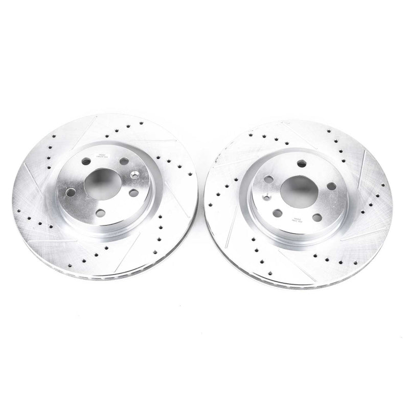 PowerStop Power Stop 08-14 Cadillac CTS Front Evolution Drilled & Slotted Rotors - Pair