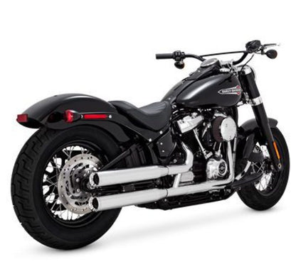 Vance and Hines Vance & Hines HD Softail 18-22 Eliminator S/OS Chrome Slip-On Exhaust