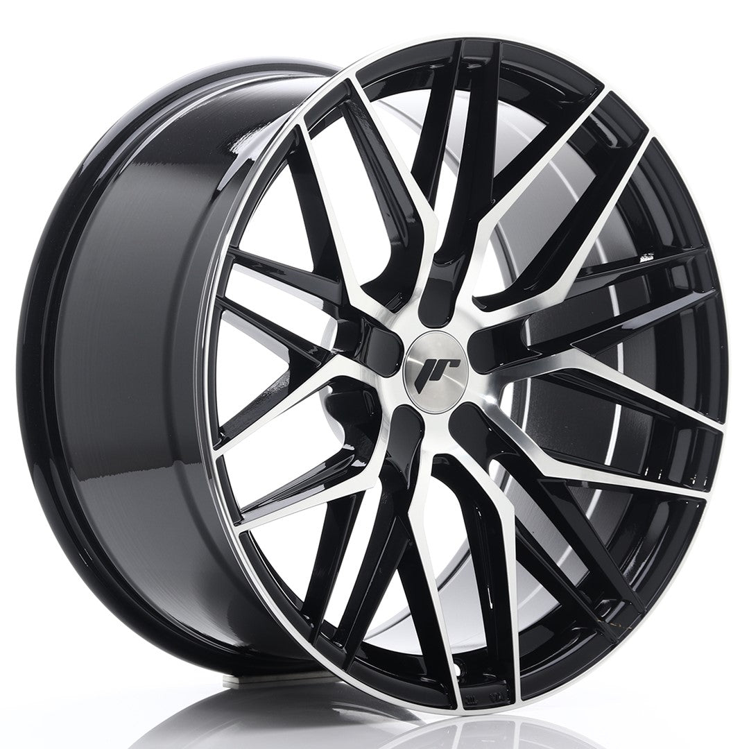 JR Wheels JR2820105X2074GBM JR Wheels JR28 20x10 ET20-40 5H BLANK Gloss Black Machined Face