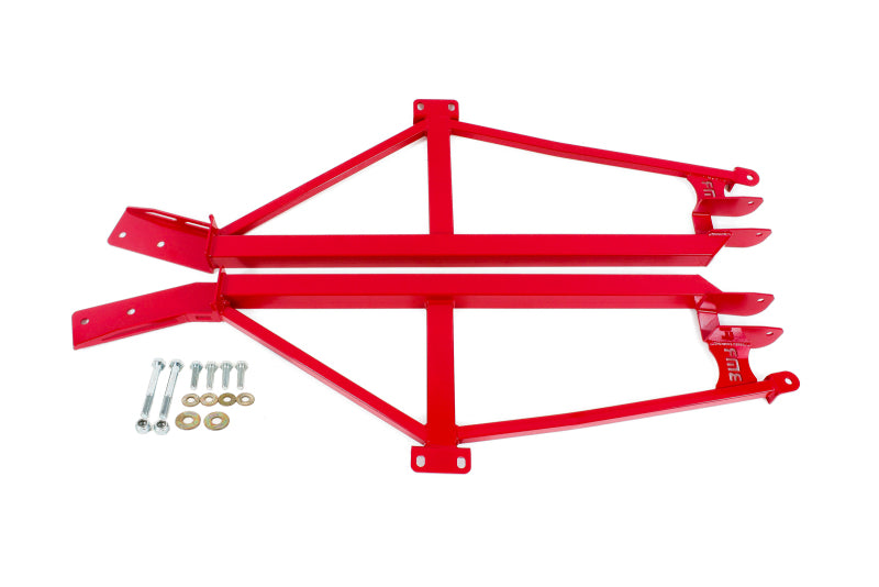 BMR Suspension BMR 93-02 F-Body Non-Convertible Weld-On 4-Point Subframe Connectors - Red