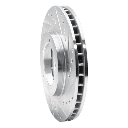 R1 Concepts R1 86-86 Porsche 944 Turbo Front Right Drilled & Slotted Silver Brake Rotor