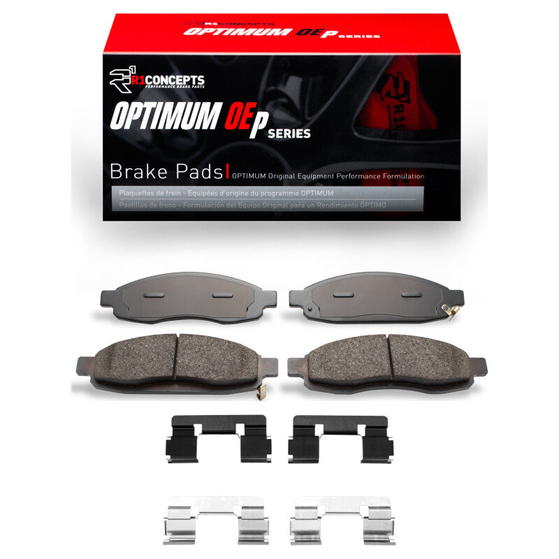 R1 Concepts R1 04-07 Infiniti QX56 Front Optimum OE Pads & Hardware Kit