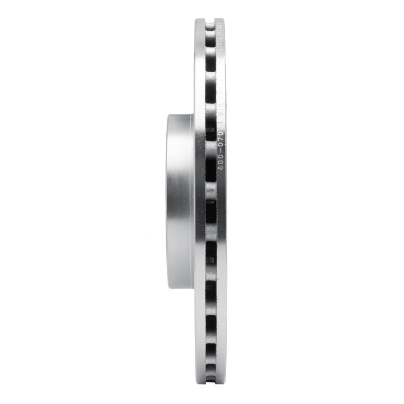 R1 Concepts R1 2012-2019 Fiat 500 (USA/Canada) Front Right Drilled & Slotted Silver Brake Rotor