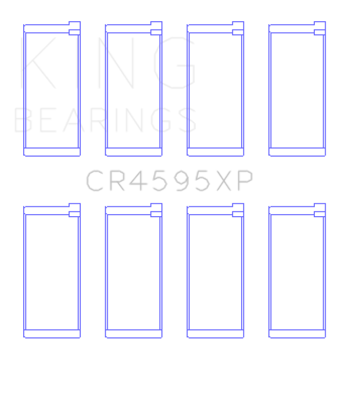 King Engine Bearings Alfa Romeo 105/105.48/Ar016/Ar64103/Ar67201 (Size +0.25mm) Conrod Bearing Set