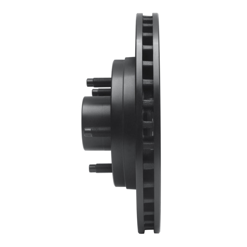 R1 Concepts R1 84-87 Lincoln CONTINENTAL Front Right Drilled & Slotted Black Brake Rotor