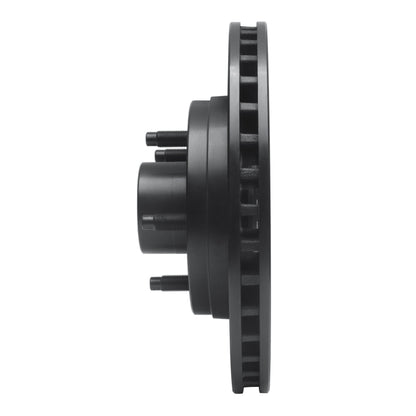 R1 Concepts R1 84-87 Lincoln CONTINENTAL Front Right Drilled & Slotted Black Brake Rotor