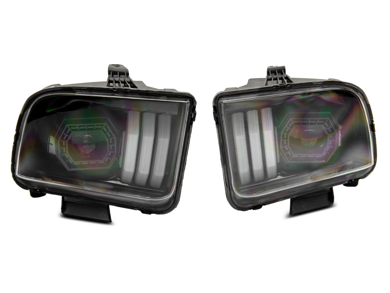 Raxiom 05-09 Ford Mustang w/ Halogen Projector Headlights- Black Housing (Clear Lens) (No GT500 )