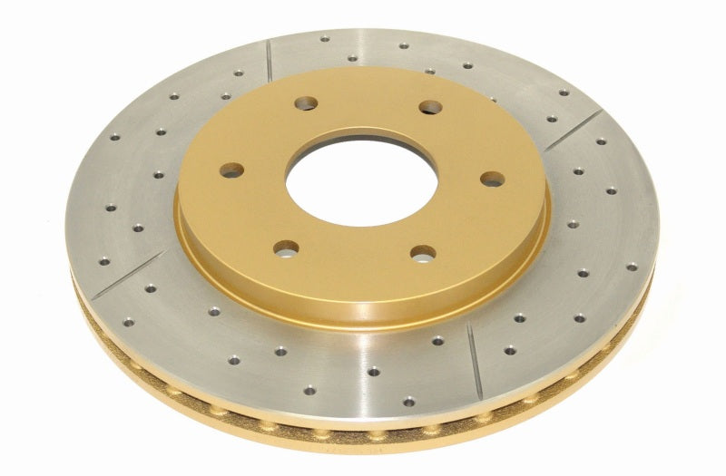 DBA 04-07 Infiniti QX56 Front Street Series Drilled & Slotted Rotor w/Gold Hat