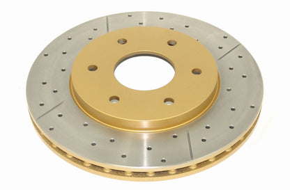 DBA 04-07 Infiniti QX56 Front Street Series Drilled & Slotted Rotor w/Gold Hat