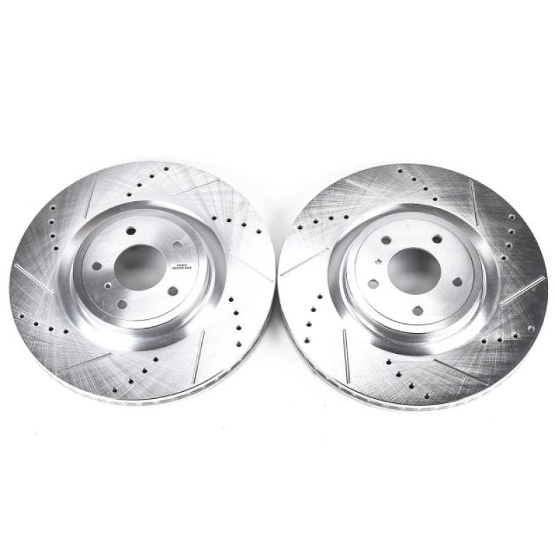 PowerStop Power Stop 09-13 Infiniti FX50 Front Evolution Drilled & Slotted Rotors - Pair