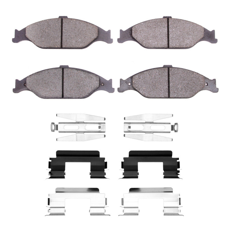 DFC 99-04 Ford Mustang Front 5000 Advanced Ceramic Brake Pads and Hardware Kit