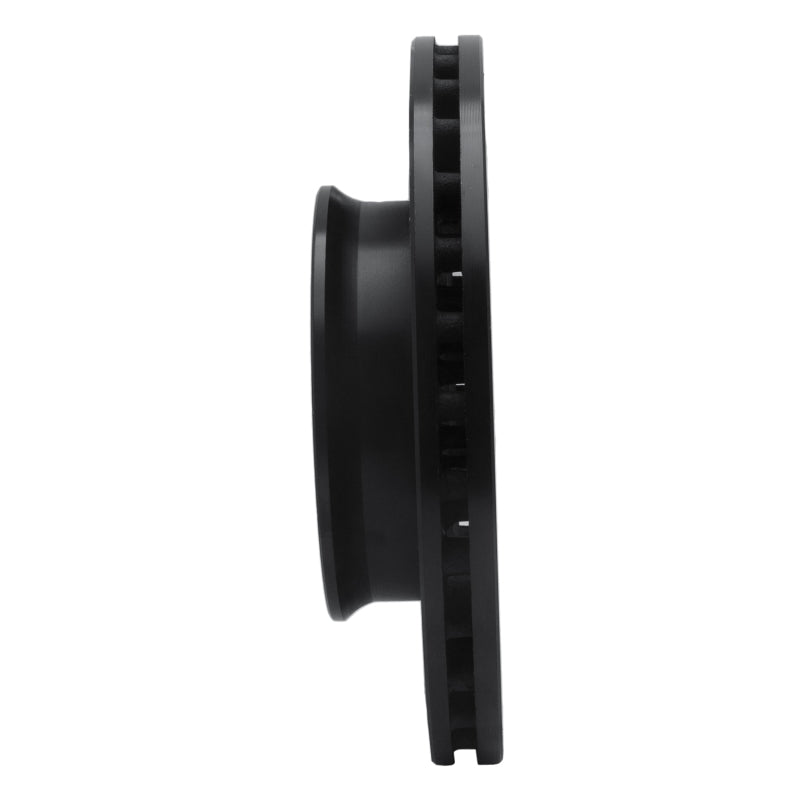 R1 Concepts R1 06-25 American Coach Patriot Front Left Drilled & Slotted Black Brake Rotor