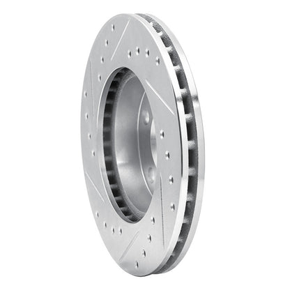 R1 Concepts R1 80-89 Buick SKYLARK Front Right Drilled & Slotted Silver Brake Rotor