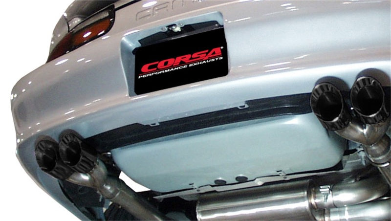 CORSA Performance Corsa 1998-2002 Chevrolet Camaro Convertible Z28 5.7L V8 LS1 Black Tip Sport Cat-Back Exhaust