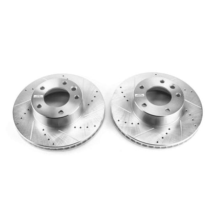 PowerStop Power Stop 13-14 Mercedes-Benz G63 AMG Front Evolution Drilled & Slotted Rotors - Pair