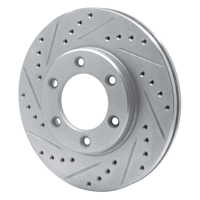 R1 Concepts R1 93-98 Toyota T100 Front Left Drilled & Slotted Silver Brake Rotor