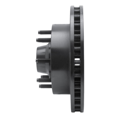 R1 Concepts R1 99-02 Ford F-250 2WD (Super Duty) Front Right Drilled & Slotted Black Brake Rotor