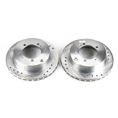 PowerStop Power Stop 91-96 Dodge Stealth Rear Evolution Drilled & Slotted Rotors - Pair