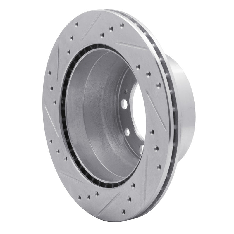 R1 Concepts R1 87-89 Porsche 944 Except Turbo Rear Right Drilled & Slotted Silver Brake Rotor