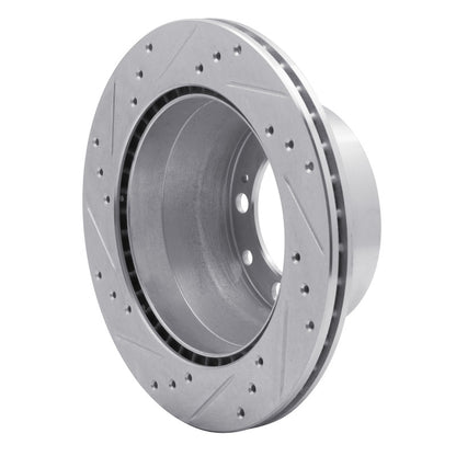R1 Concepts R1 87-89 Porsche 944 Except Turbo Rear Right Drilled & Slotted Silver Brake Rotor