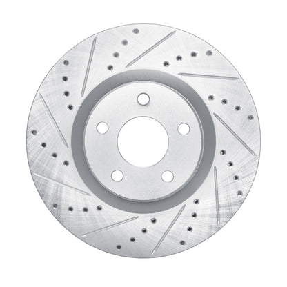 R1 Concepts R1 20-25 Ford BRONCO Sport Front Left Drilled & Slotted Silver Brake Rotor