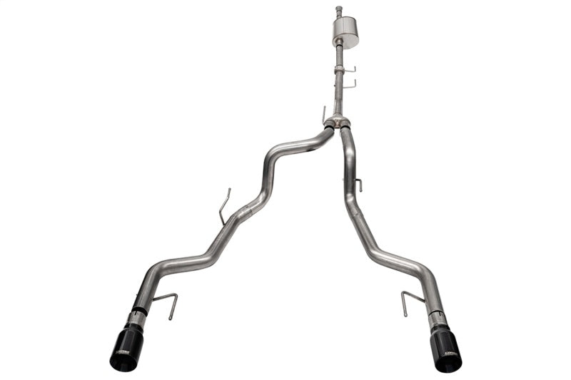 CORSA Performance Corsa 2021-2025 Ford F-150 SuperCrew/5.5ft Bed 3.5L V6 Sport Cat-Back Dual Rear Exit-Black PVD