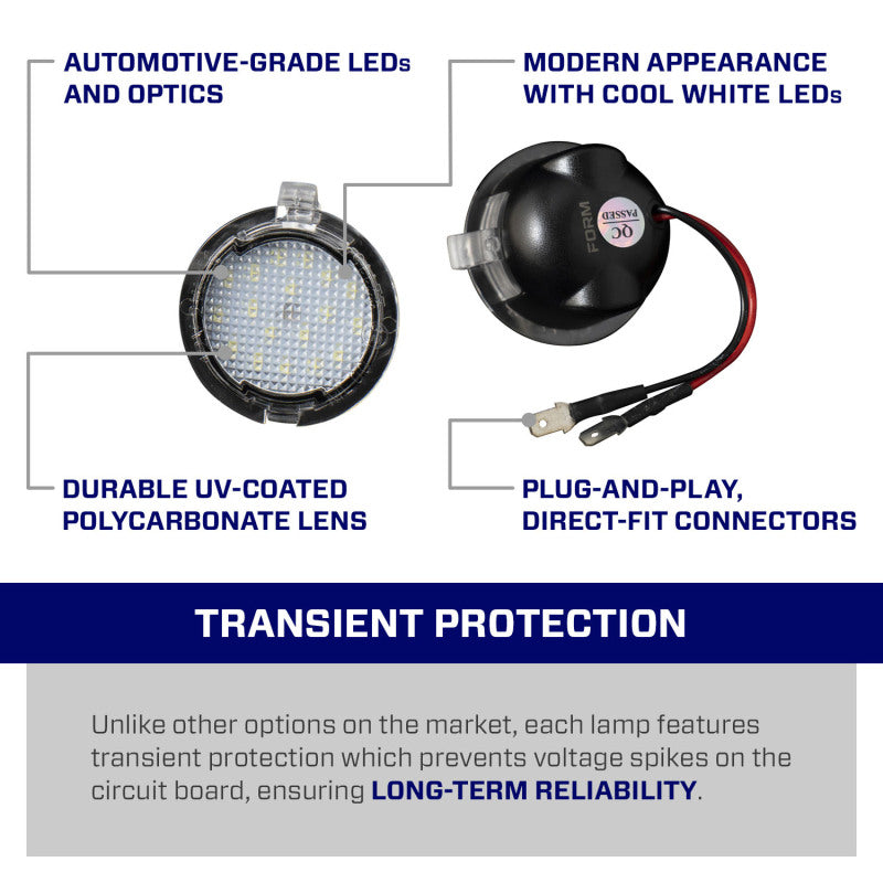 Form Lighting 2010 Raptor LED Puddle Lights (Pair)