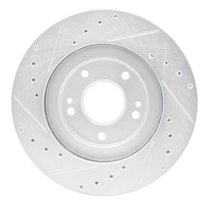 R1 Concepts R1 91-93 Dodge STEALTH Front Right Drilled & Slotted Silver Brake Rotor