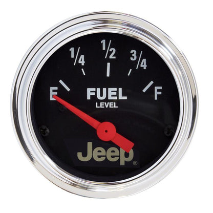 Autometer Jeep 52mm 0 OHMS Empty/90 OHMS Full Short Sweep Electronic Fuel Level Gauge
