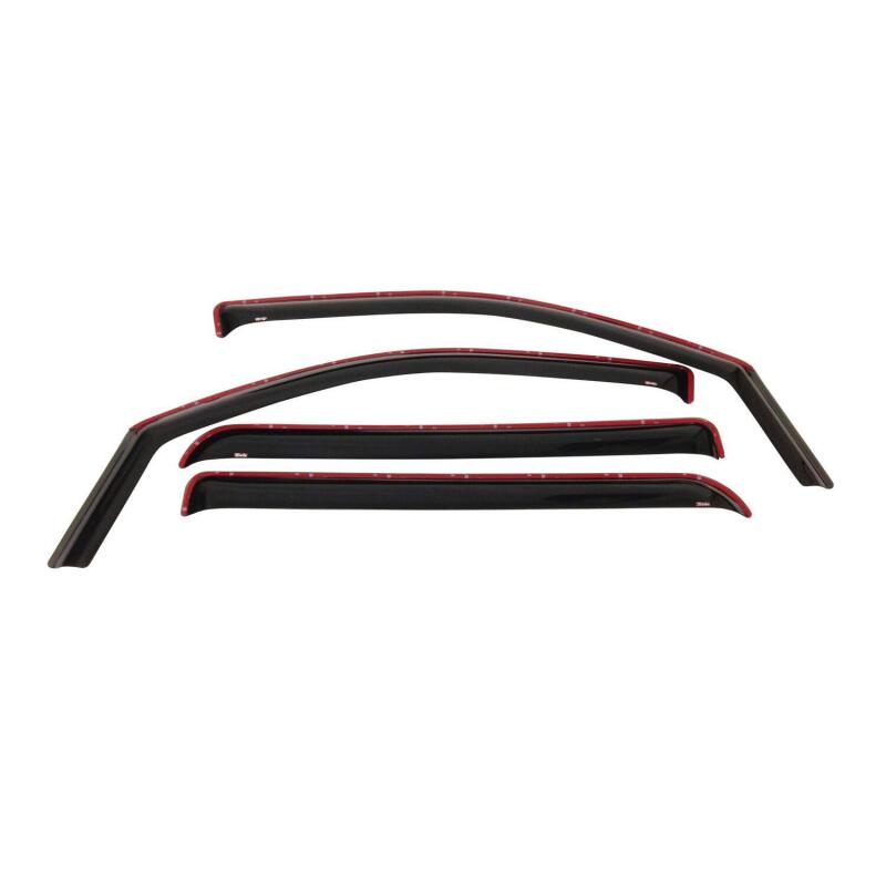 Westin 2007-2013 Chevrolet/GMC Avalanche In-Channel Wind Deflector 4pc - Smoke