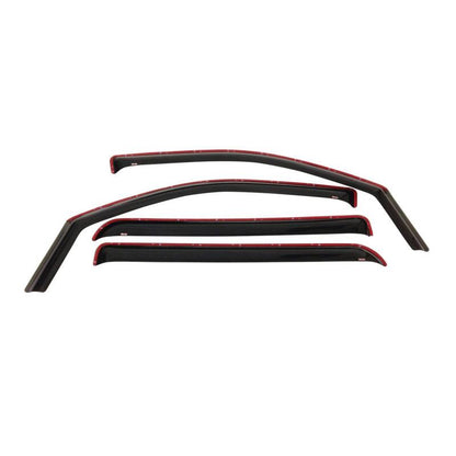Westin 2007-2013 Chevrolet/GMC Avalanche In-Channel Wind Deflector 4pc - Smoke