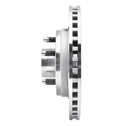 R1 Concepts R1 82-87 Ford Mustang Front Left Drilled & Slotted Silver Brake Rotor