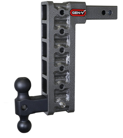 GEN-Y Hitch Gen-Y Mega Duty 2in Shank 12.5in Drop 10K Hitch w/Dual-Ball (Use w/Stabilizer Kit GH-0100)