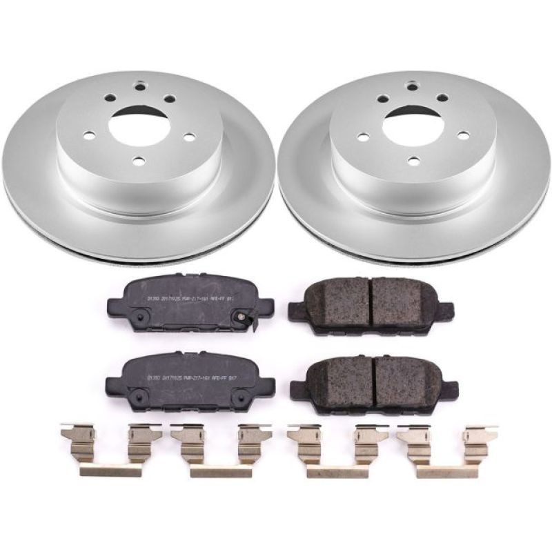 PowerStop Power Stop 18-19 Nissan 370Z Rear Z17 Evolution Geomet Coated Brake Kit