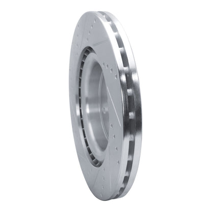 R1 Concepts R1 18-25 Subaru WRX Front Right Drilled & Slotted Silver Brake Rotor